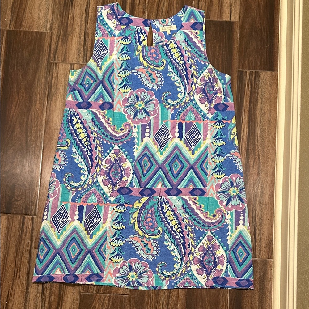 Coastal Cotton Beach dress by Escape Habitat Clothes. Size L Never worn.